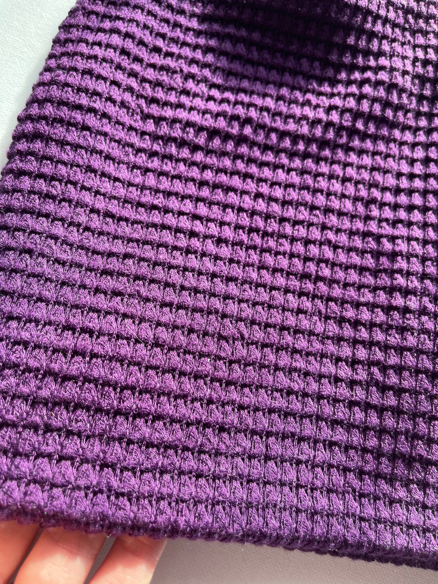 Amethyst Waffle Knit