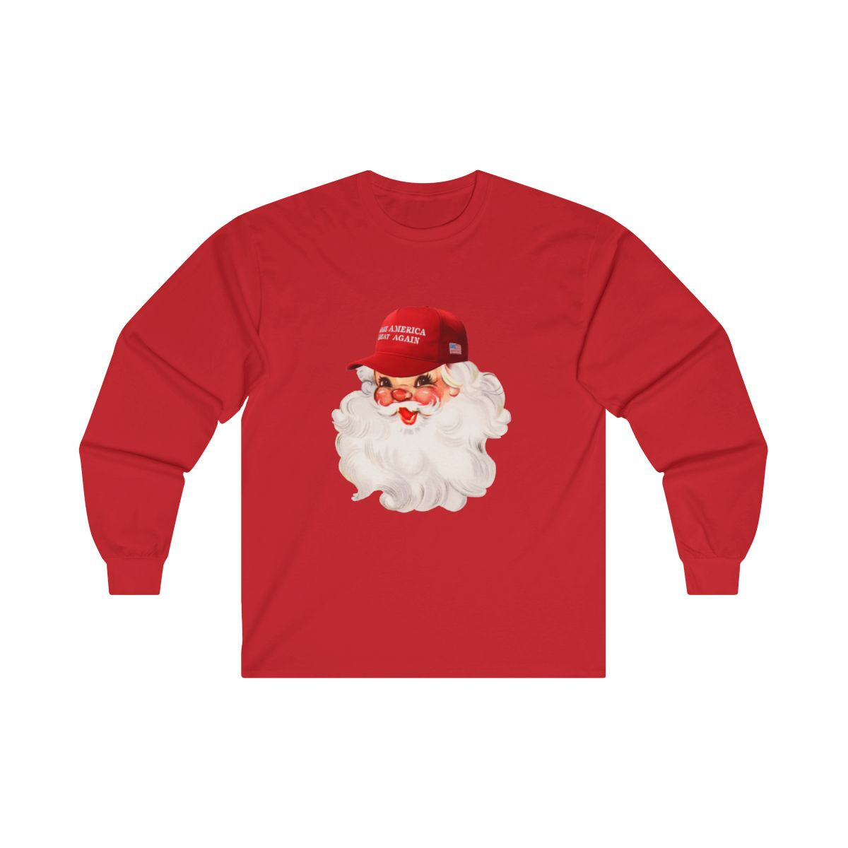 MAGA Hat Santa Long Sleeve
