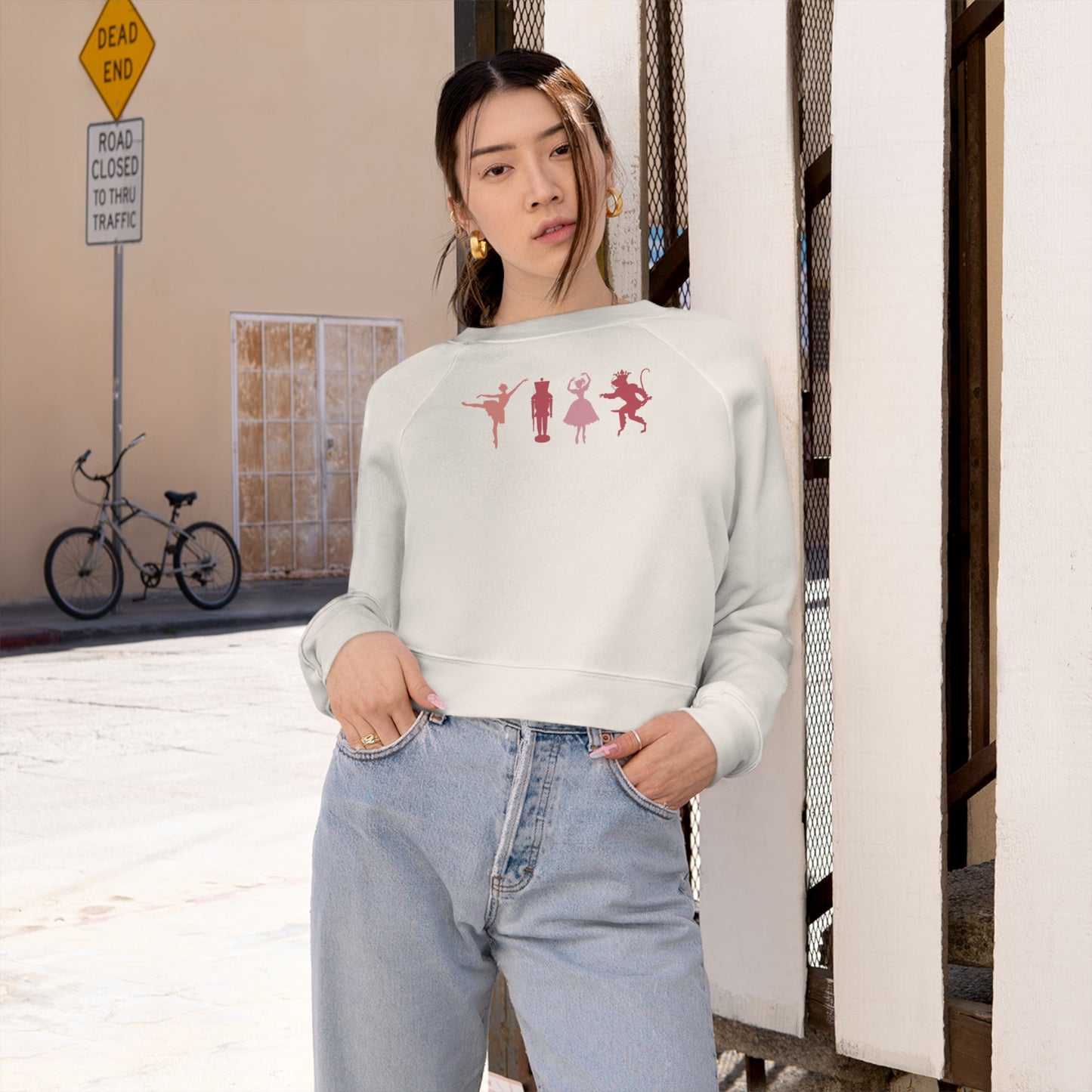 Nutcracker Era - cropped pullover fleece
