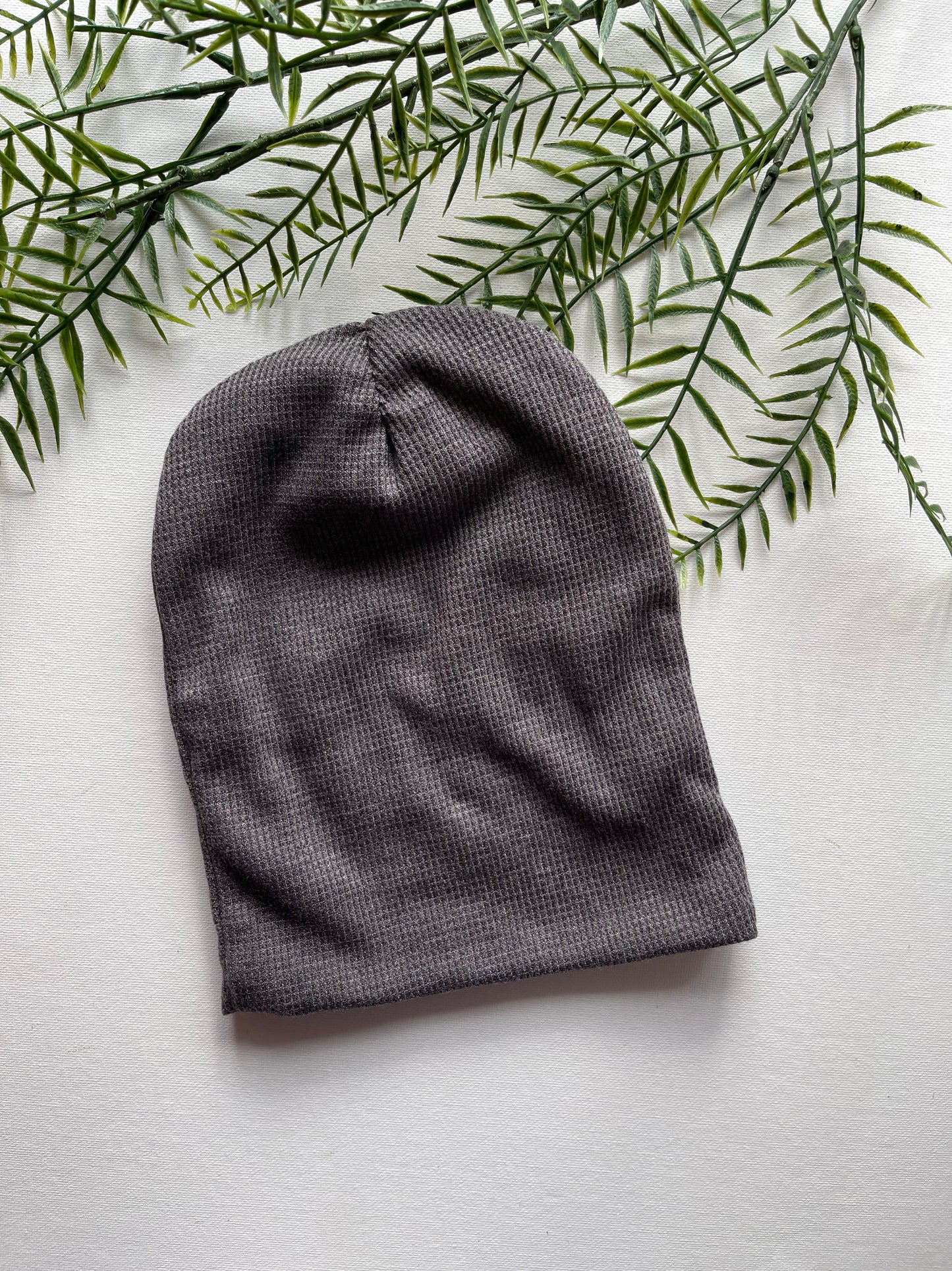 Charcoal Waffle Knit