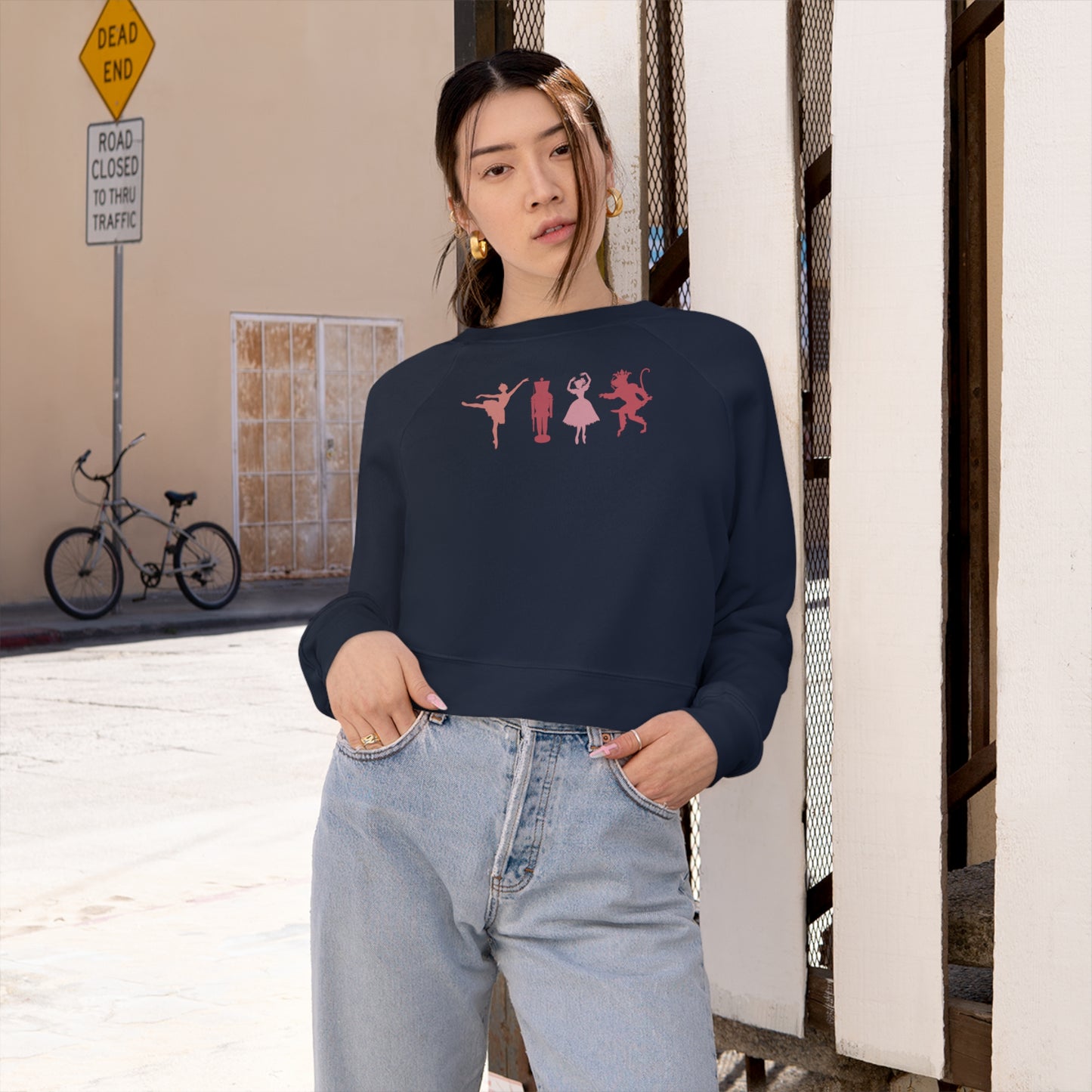 Nutcracker Era - cropped pullover fleece