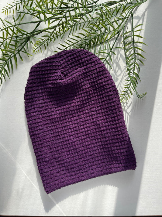 Amethyst Waffle Knit