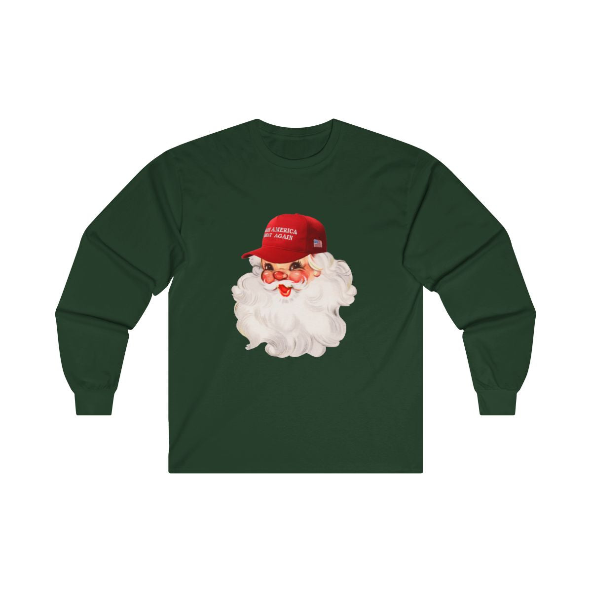 MAGA Hat Santa Long Sleeve