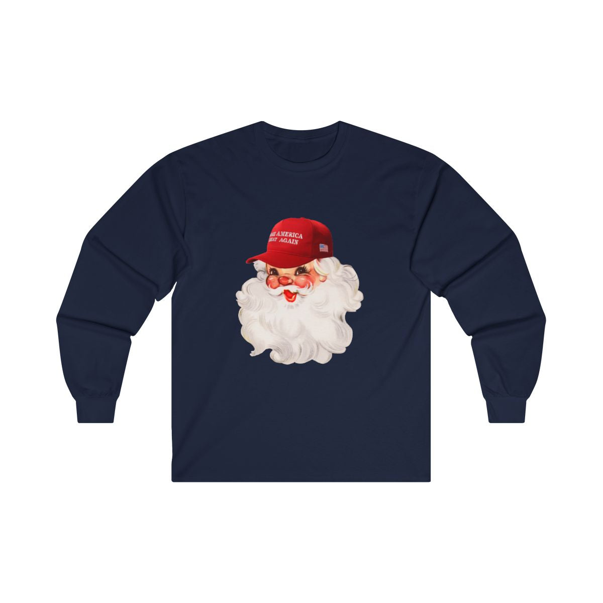 MAGA Hat Santa Long Sleeve